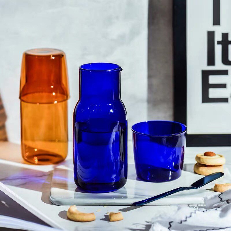 Glass Carafe with Cup - High Street Cottage