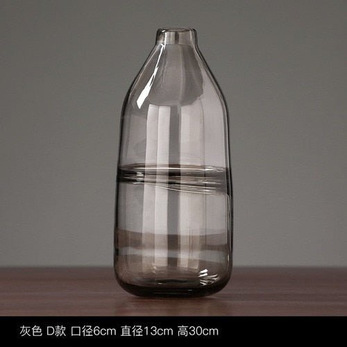 Glass Vases in Blue, Pink or Gray - High Street Cottage