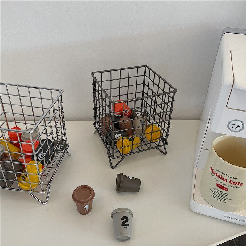 Iron Wire Storage Basket - High Street Cottage