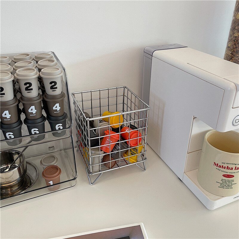 Iron Wire Storage Basket - High Street Cottage