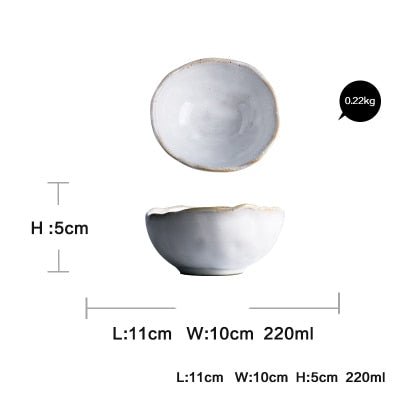 Irregular Shaped Ceramic Dishware - High Street Cottage