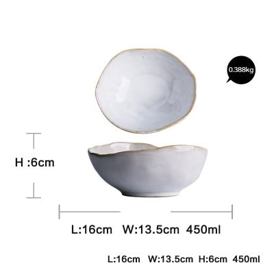 Irregular Shaped Ceramic Dishware - High Street Cottage