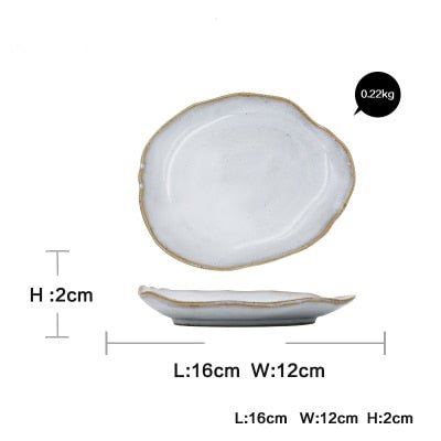 Irregular Shaped Ceramic Dishware - High Street Cottage