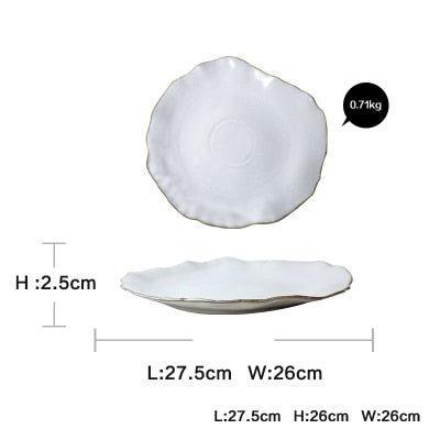 Irregular Shaped Ceramic Dishware - High Street Cottage