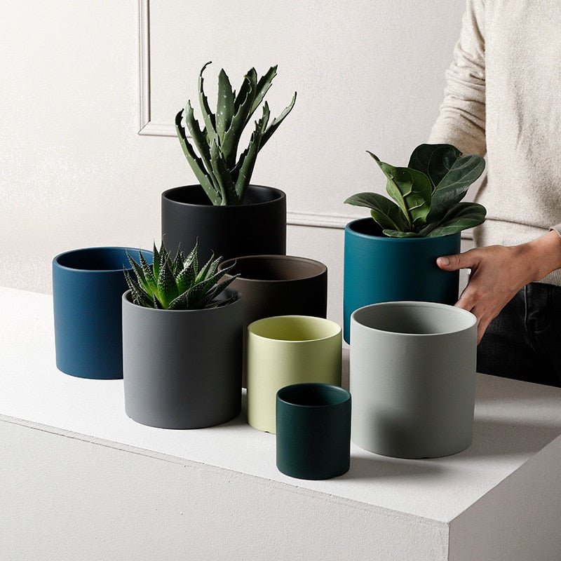 Matte Ceramic Pots - Mix and Match Colors and Styles - High Street Cottage