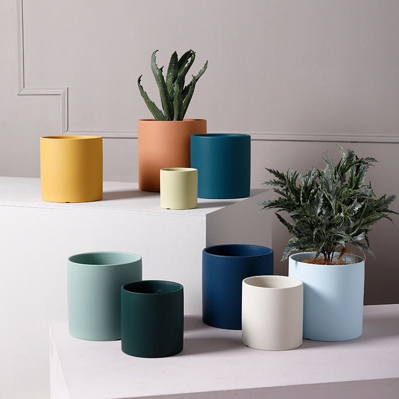 Matte Ceramic Pots - Mix and Match Colors and Styles - High Street Cottage