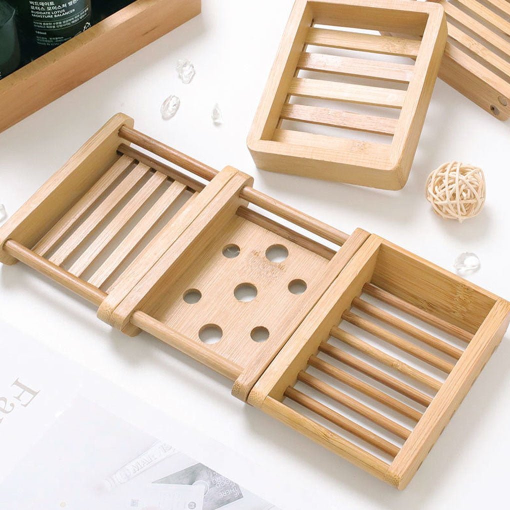 Natural Bamboo Soap Dishes - High Street Cottage