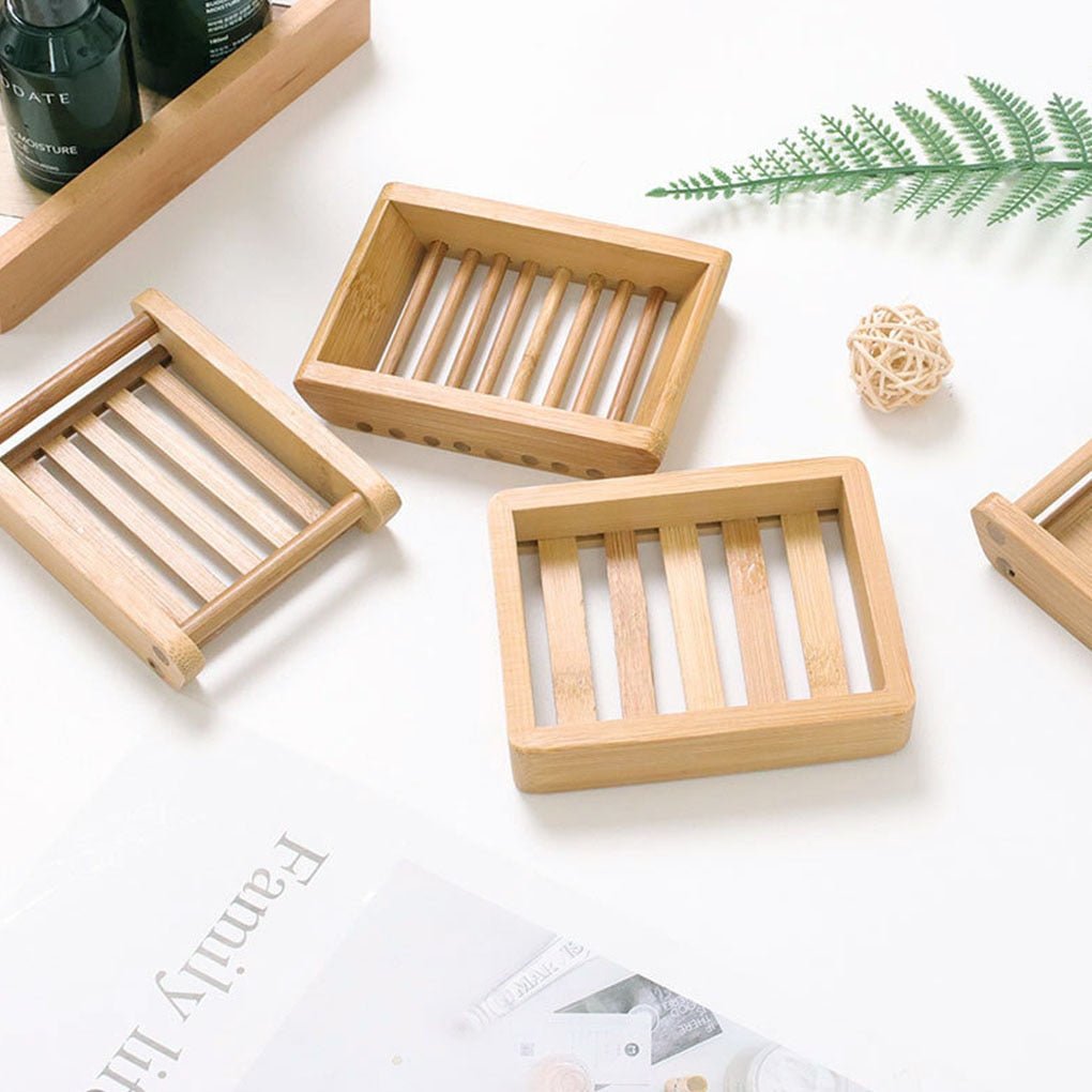 Natural Bamboo Soap Dishes - High Street Cottage