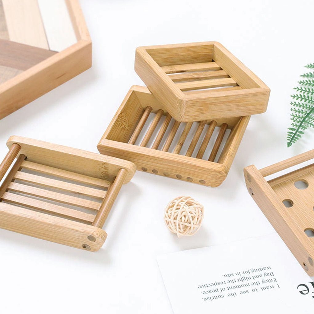 Natural Bamboo Soap Dishes - High Street Cottage