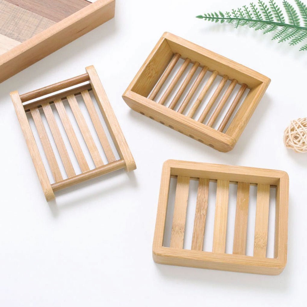 Natural Bamboo Soap Dishes - High Street Cottage