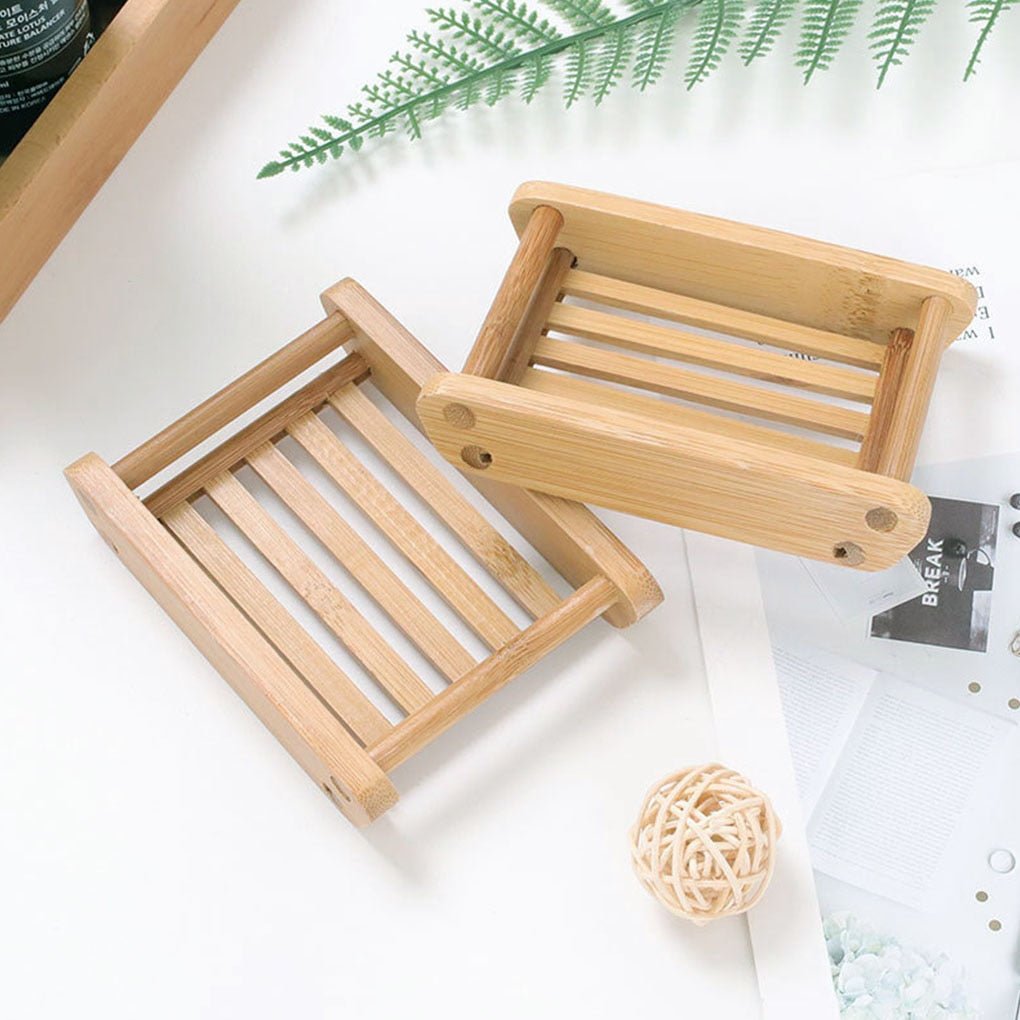 Natural Bamboo Soap Dishes - High Street Cottage