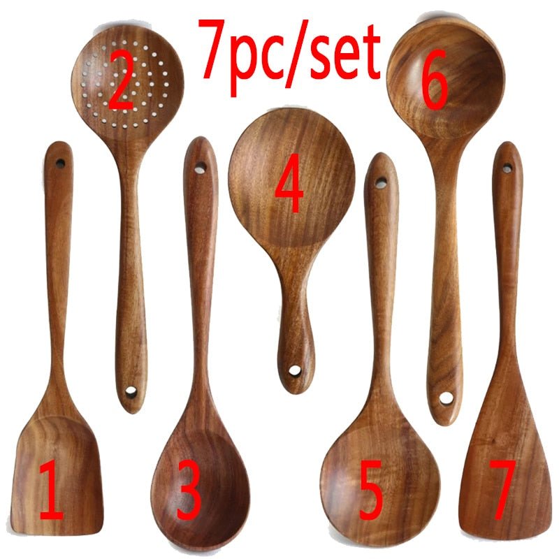 Natural Wood Tableware - Mix and Match - High Street Cottage