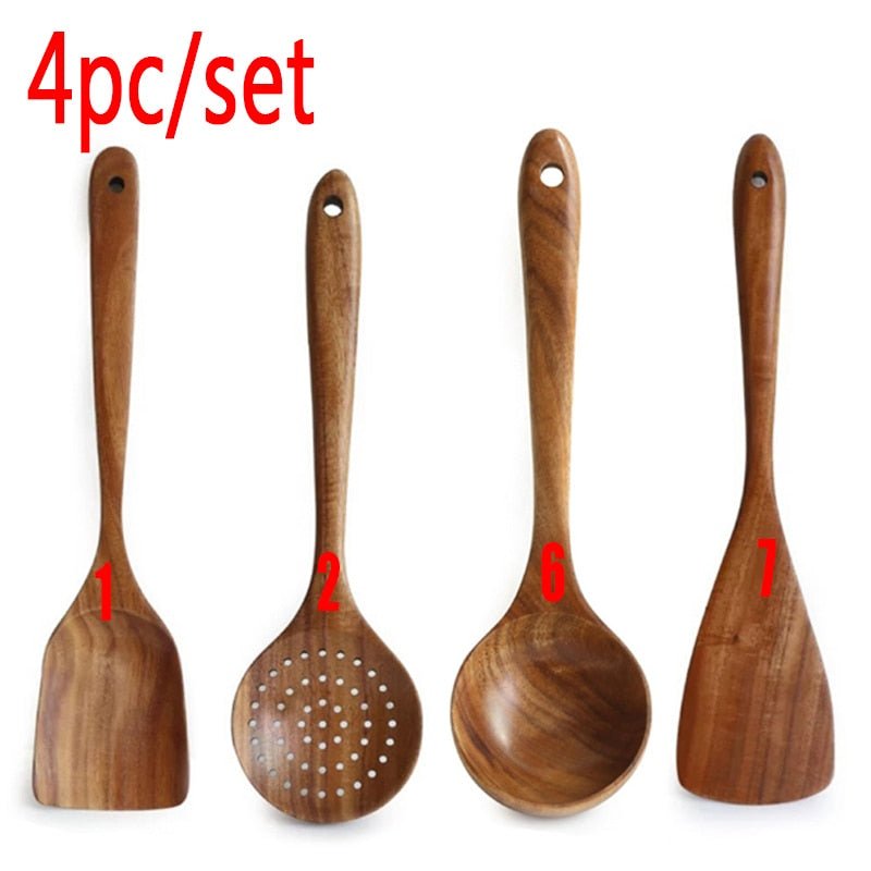 Natural Wood Tableware - Mix and Match - High Street Cottage