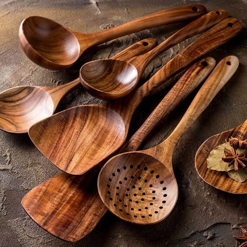 Natural Wood Tableware - Mix and Match - High Street Cottage