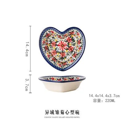 Old World Polish Style Hand-painted Ceramic Bakeware - High Street Cottage