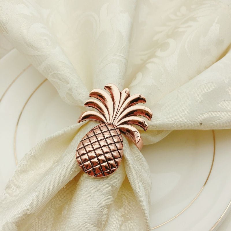 Pineapple Napkin Rings - Set 10 - High Street Cottage