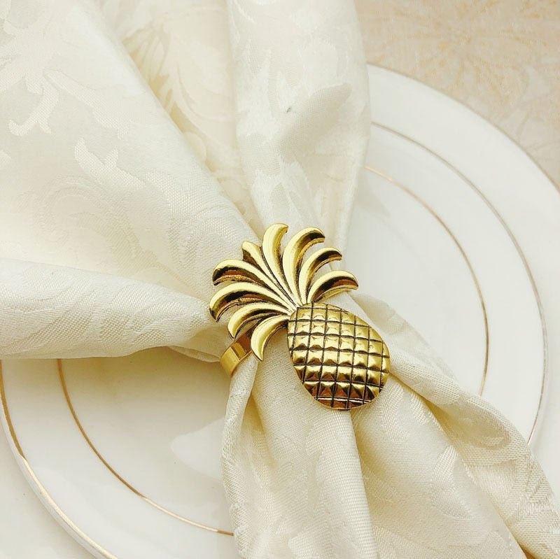 Pineapple Napkin Rings - Set 10 - High Street Cottage
