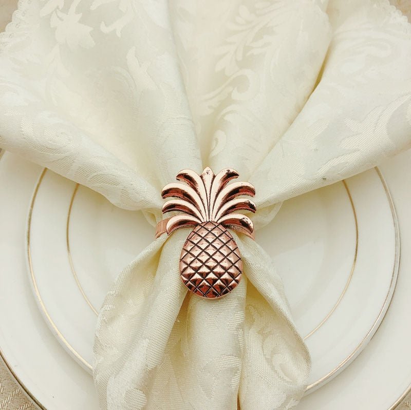 Pineapple Napkin Rings - Set 10 - High Street Cottage