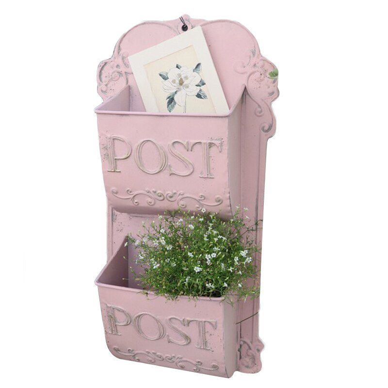 Retro Distressed Mailbox - Wall Mounted Letter Holder - High Street Cottage