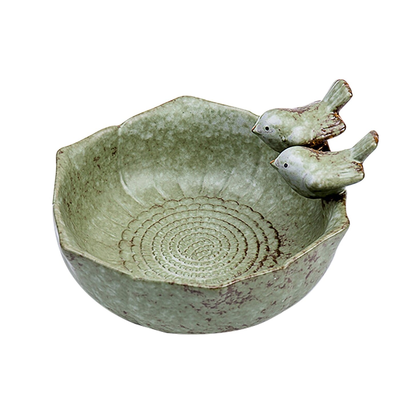 Sculpted Copper Bird Bath or Bird Feeder - High Street Cottage