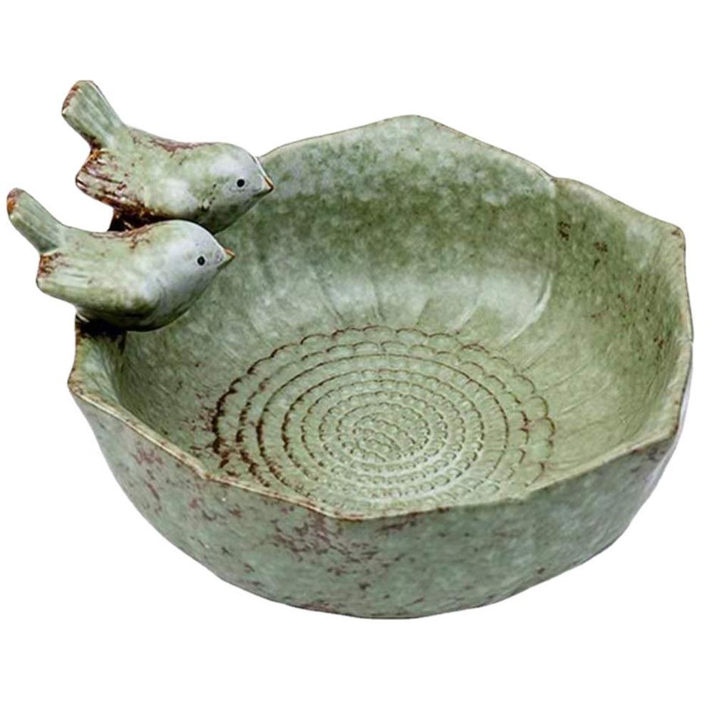 Sculpted Copper Bird Bath or Bird Feeder - High Street Cottage