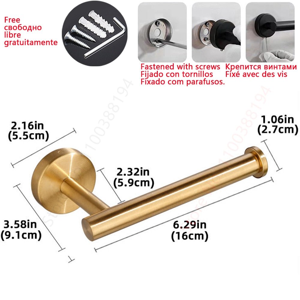 Sleek Toilet Paper and Towel Holders - High Street Cottage