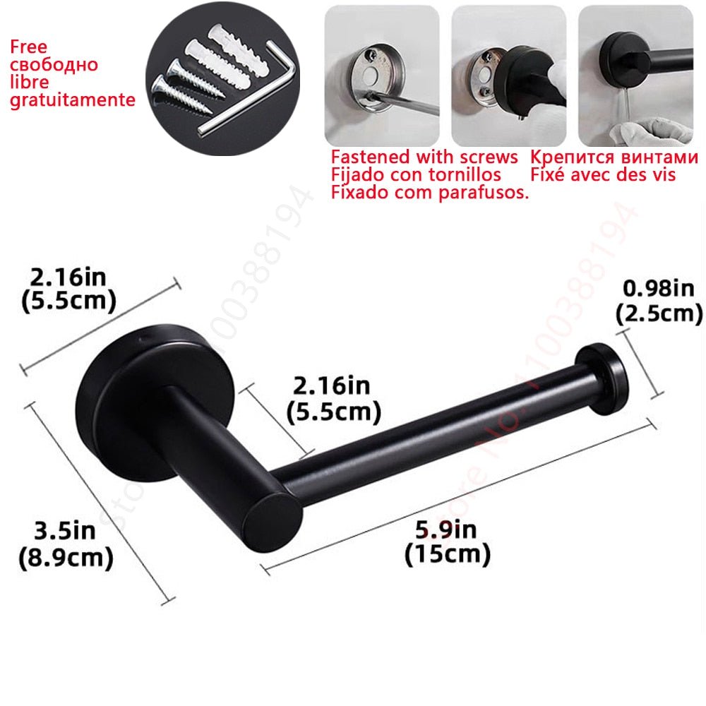 Sleek Toilet Paper and Towel Holders - High Street Cottage
