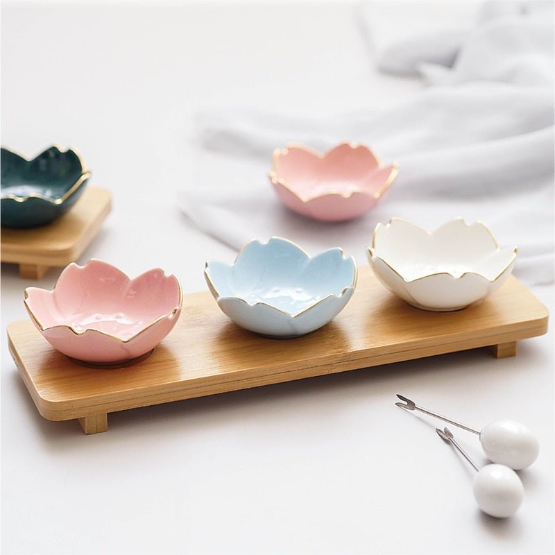 Small Cherry Blossom Ceramic Dish - 3 colors - High Street Cottage