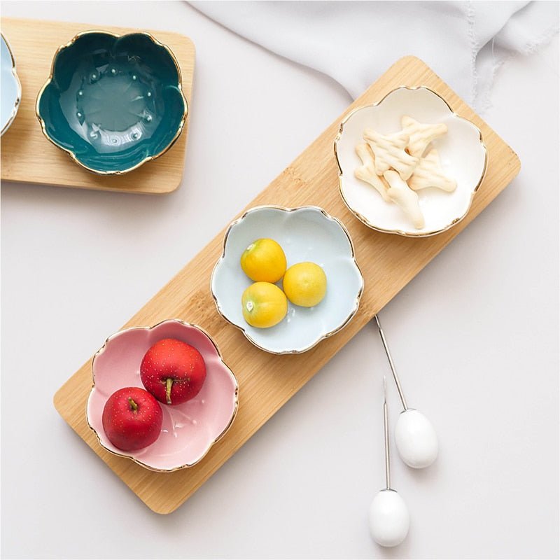 Small Cherry Blossom Ceramic Dish - 3 colors - High Street Cottage