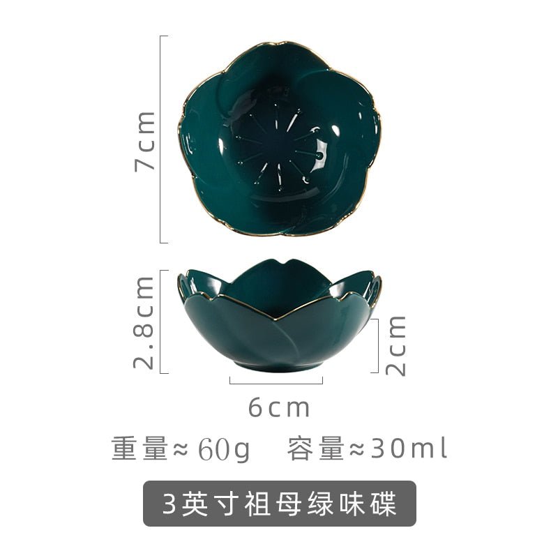 Small Cherry Blossom Ceramic Dish - 3 colors - High Street Cottage