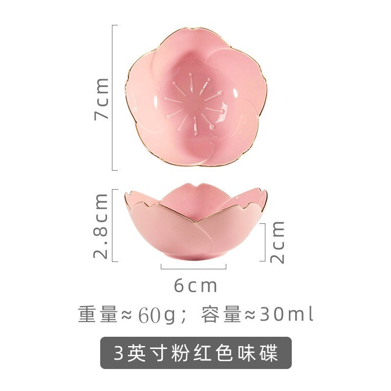 Small Cherry Blossom Ceramic Dish - 3 colors - High Street Cottage