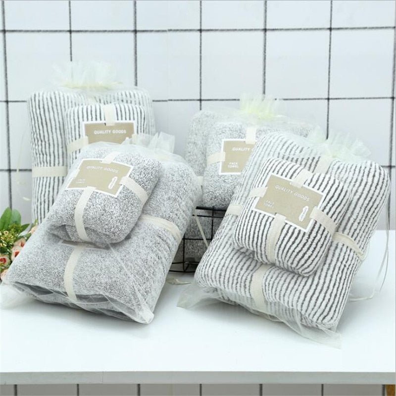 Soft Velvety Bath Towels - High Street Cottage