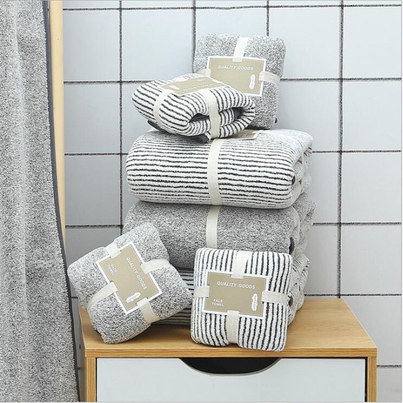 Soft Velvety Bath Towels - High Street Cottage
