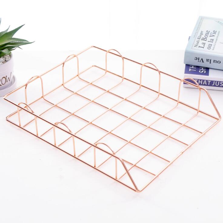 Stackable Wire Paper Tray/Office Rack - High Street Cottage