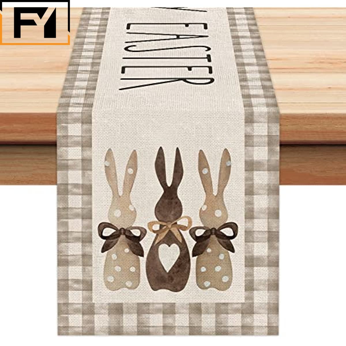 Sweet and Whimsical Spring Bunny Themed Table Runners - High Street Cottage
