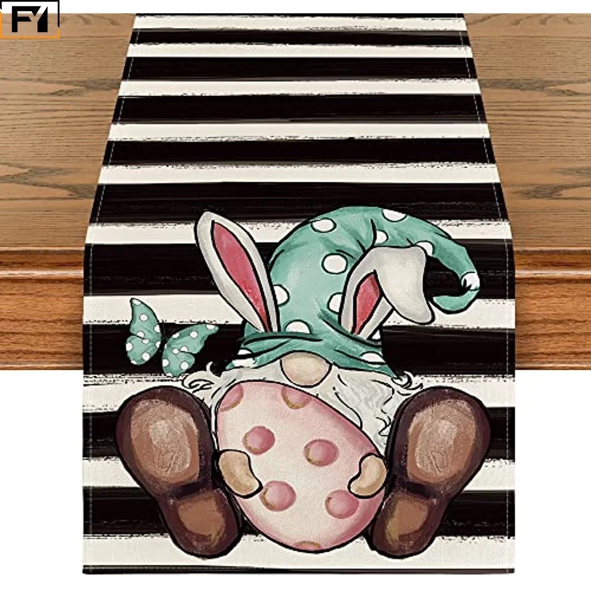 Sweet and Whimsical Spring Bunny Themed Table Runners - High Street Cottage