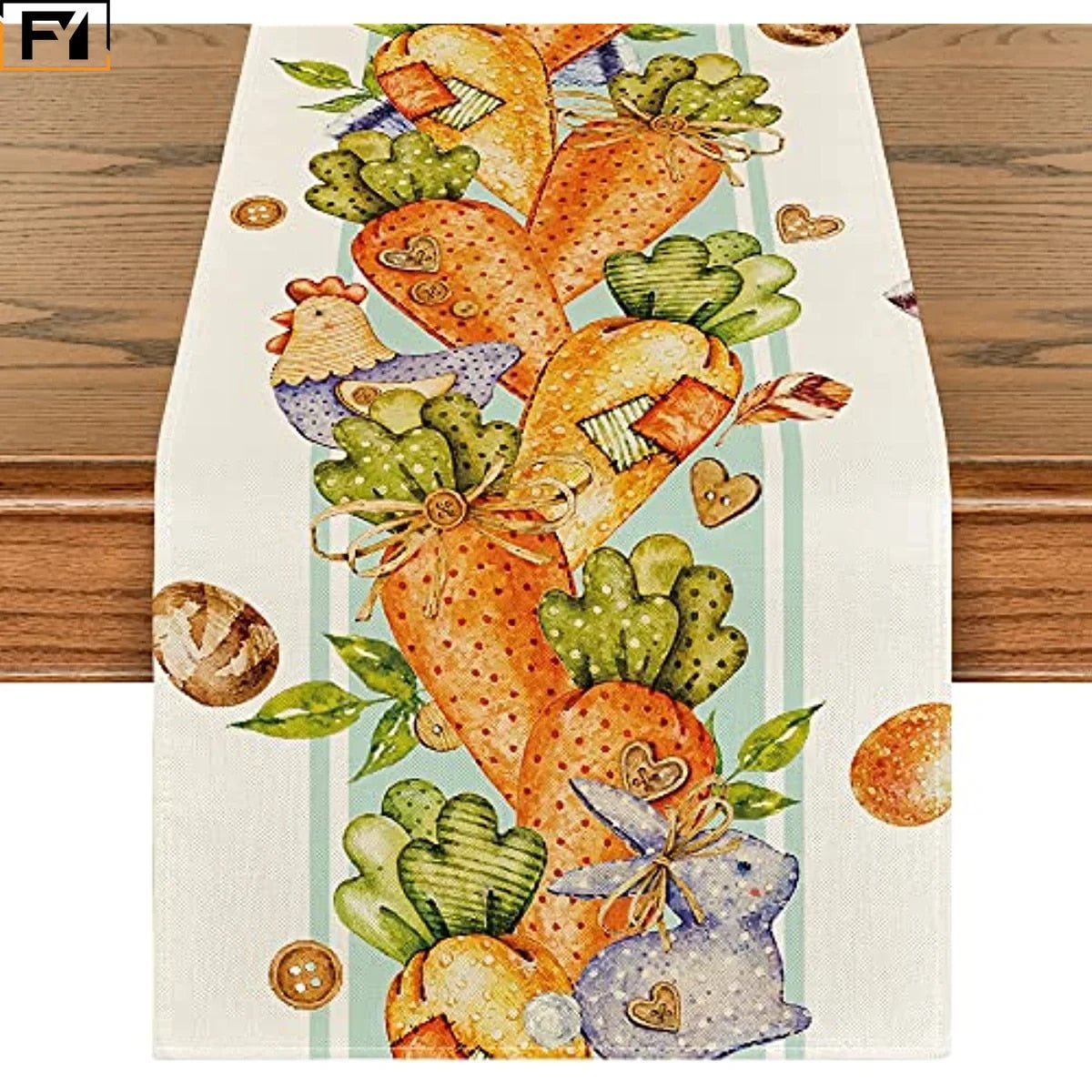 Sweet and Whimsical Spring Bunny Themed Table Runners - High Street Cottage