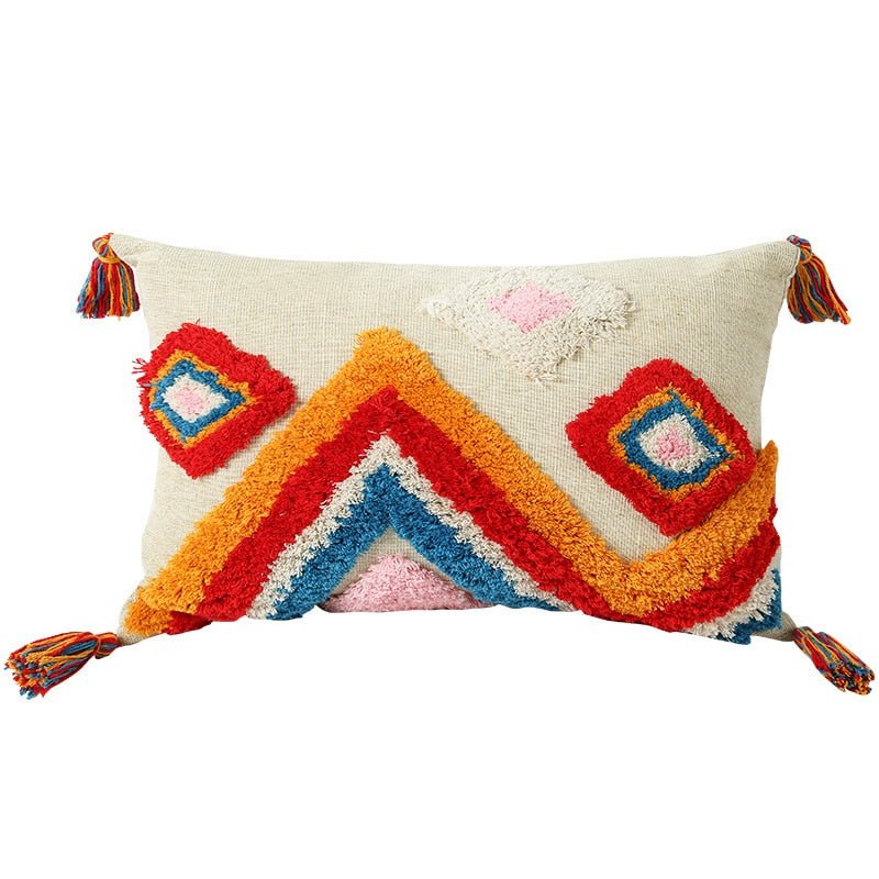 Tufted and Textured Boho Throw Pillow Covers - High Street Cottage