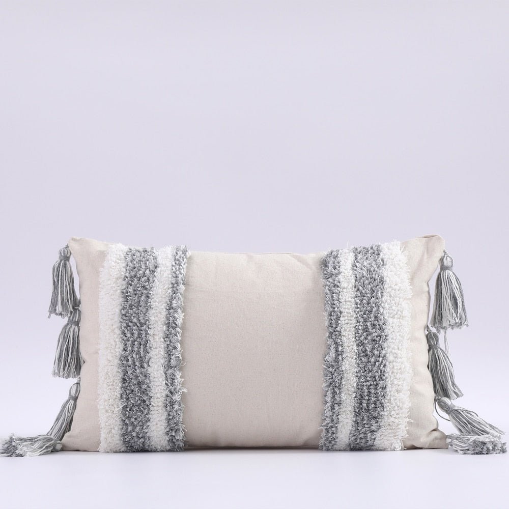 Tufted and Textured Boho Throw Pillow Covers - High Street Cottage