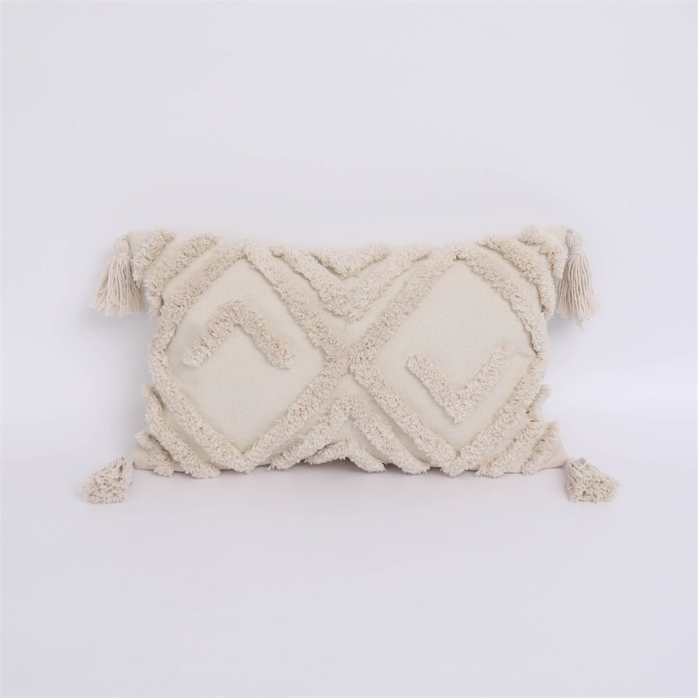 Tufted and Textured Boho Throw Pillow Covers - High Street Cottage
