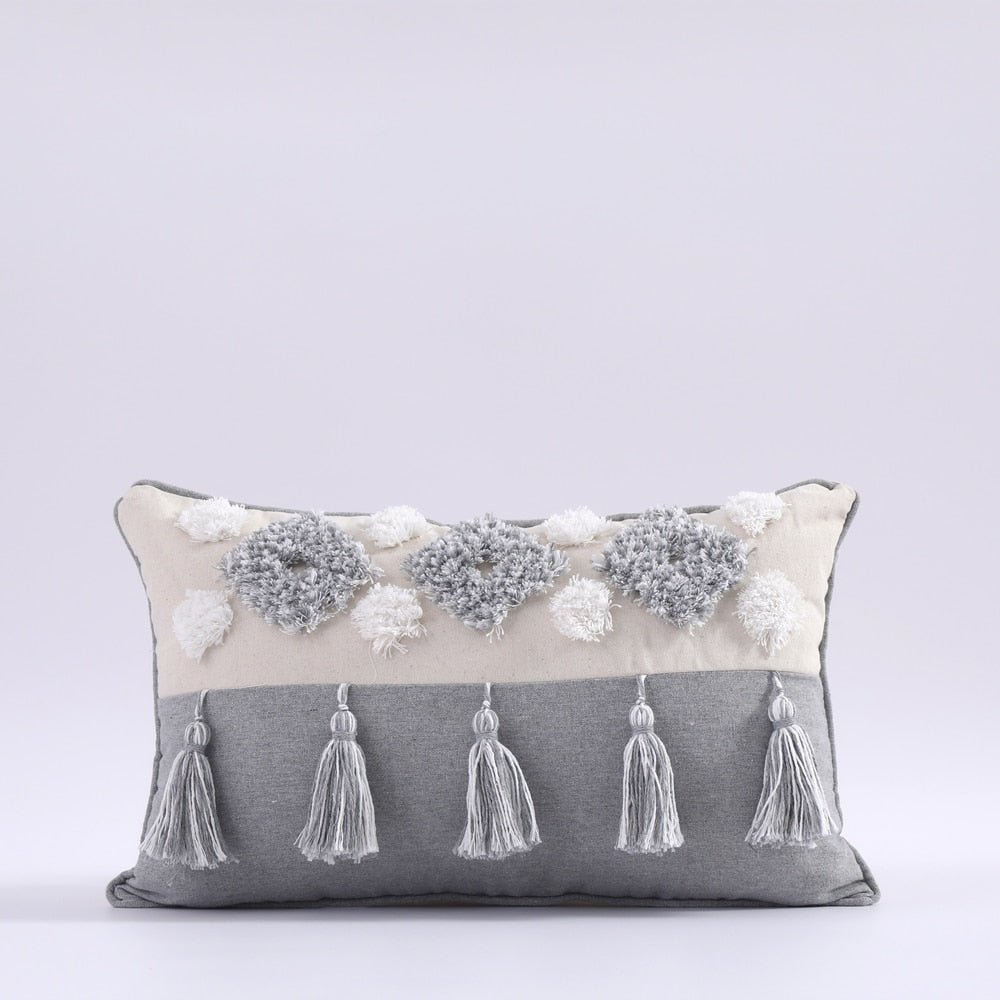 Tufted and Textured Boho Throw Pillow Covers - High Street Cottage