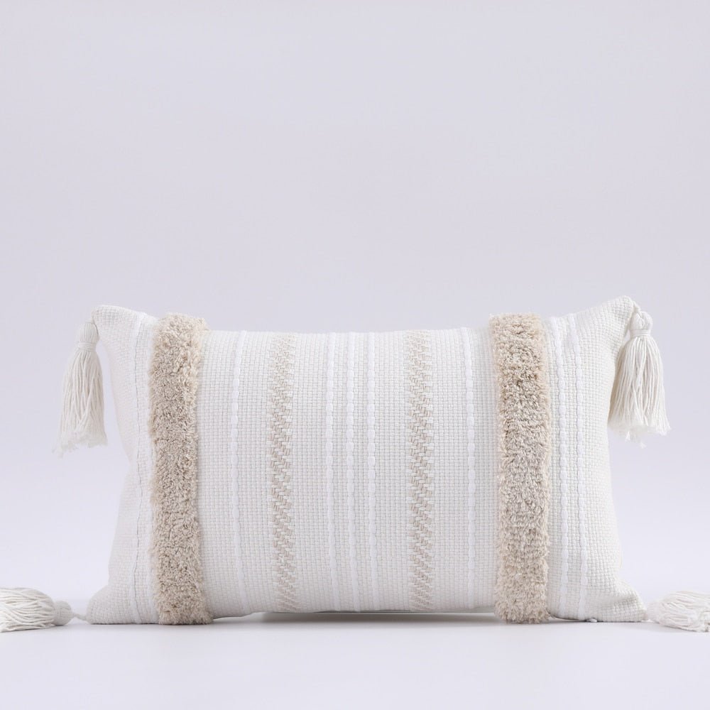 Tufted and Textured Boho Throw Pillow Covers - High Street Cottage