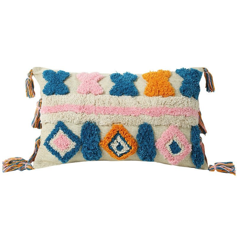 Tufted and Textured Boho Throw Pillow Covers - High Street Cottage