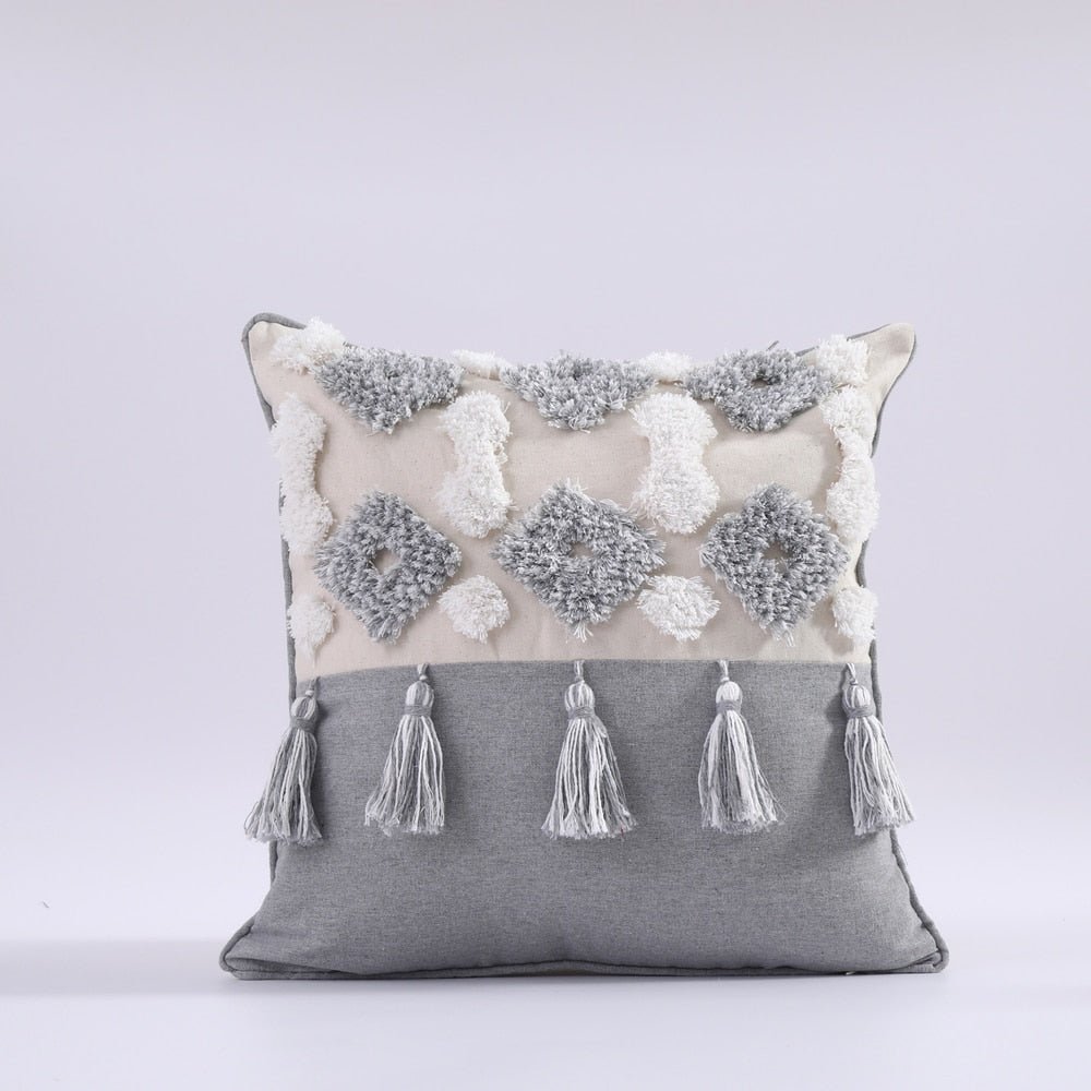 Tufted and Textured Boho Throw Pillow Covers - High Street Cottage