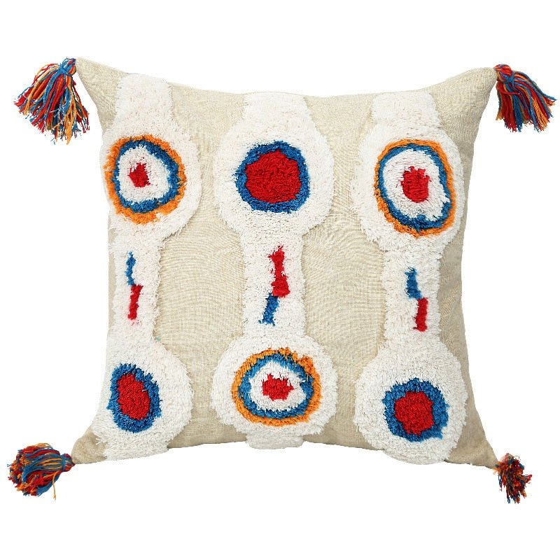 Tufted and Textured Boho Throw Pillow Covers - High Street Cottage