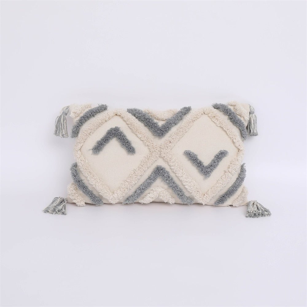 Tufted and Textured Boho Throw Pillow Covers - High Street Cottage
