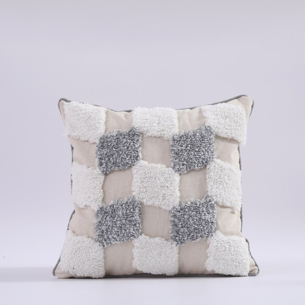 Tufted and Textured Boho Throw Pillow Covers - High Street Cottage