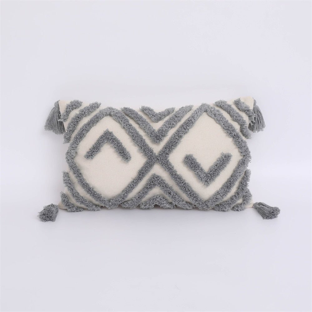 Tufted and Textured Boho Throw Pillow Covers - High Street Cottage