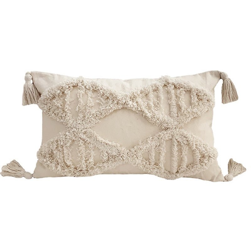 Tufted and Textured Boho Throw Pillow Covers - High Street Cottage