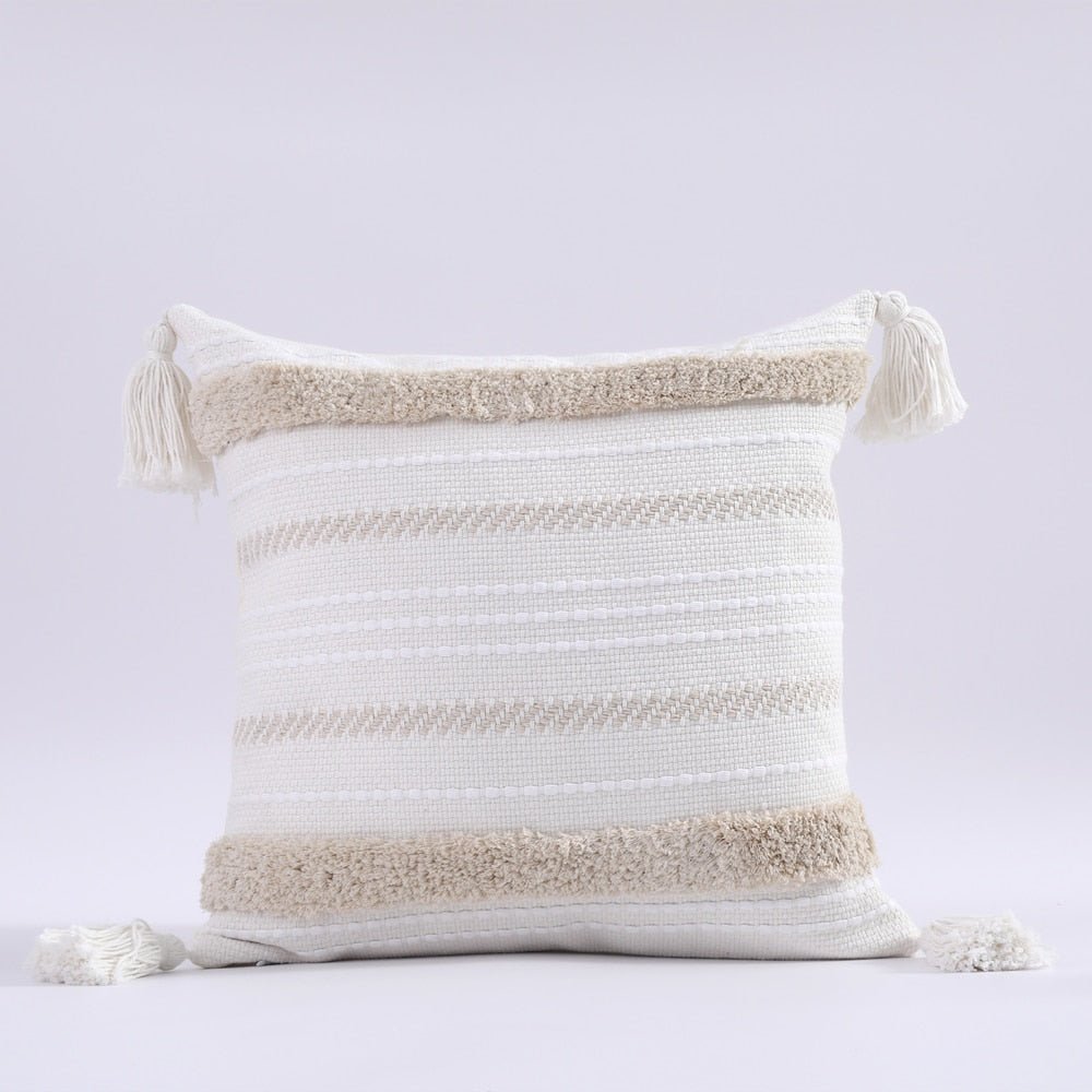 Tufted and Textured Boho Throw Pillow Covers - High Street Cottage